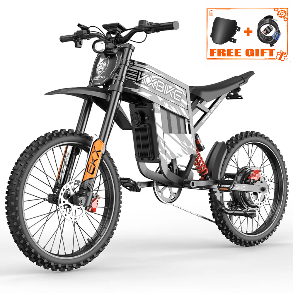 EKX TX1 Electric Dirt Bike | 7000W 55MPH 60V 30Ah – EKXbike