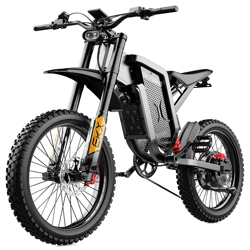 EKX X21 Max pedal-equipped electric dirt bike